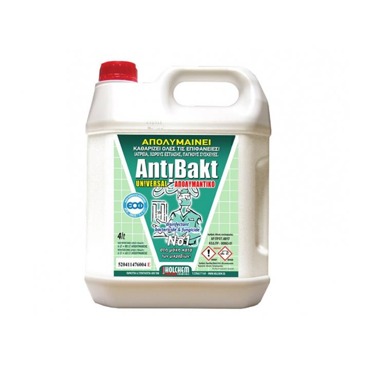 Antibakt Universal Χωρίς Άρωμα απολυμαντικό - καθαριστικό επιφανειών 4lt